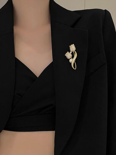 Youguang Lexia simple tulip French ladies brooch tulip brooch