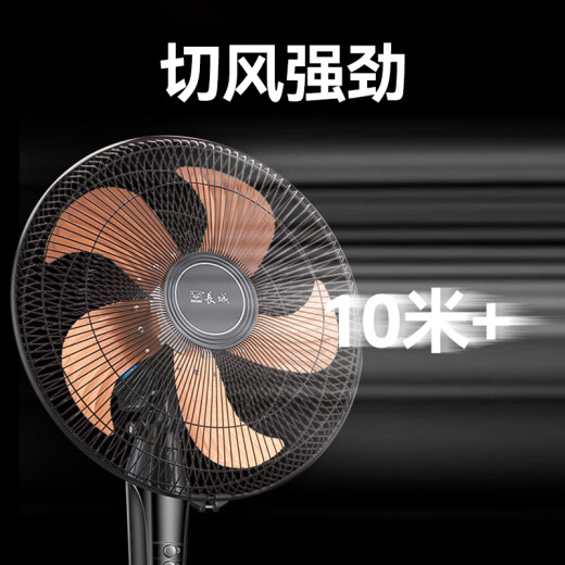 Great Wall (CHANGCHENG) electric fan floor fan cool aluminum blade large air volume electric fan home commercial office student dormitory vertical fan power saving energy saving shaking head fan FS-35II