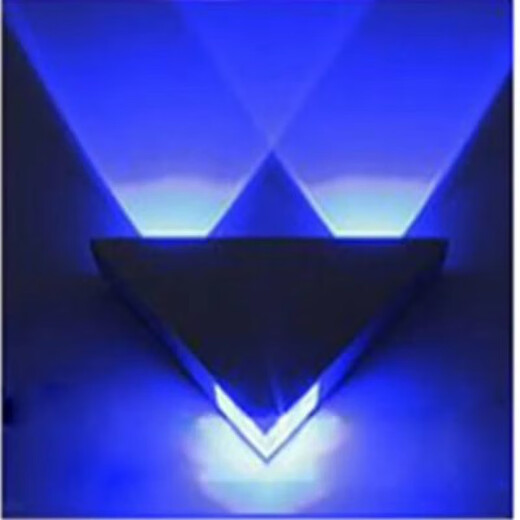 Yilin LED wall lamp modern simple creative corridor aisle bar club KTV background wall decoration colorful color-changing light 3W blue light