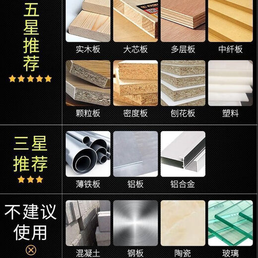 Sawtooth pull pattern drill bit hand electric drill model twist multi-function pull pattern woodworking saw drill in one multi-purpose punching hole drilling 3-8mm.6 pieces set