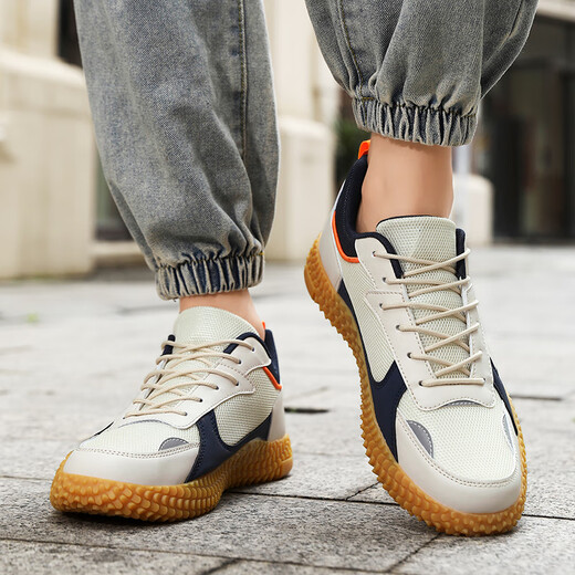 MR.NKAJ tug-of-war shoes, special shoes for team competition, men's anti-slip training shoes, wear-resistant sports shoes, breathable and invoiceable, rice blue 40