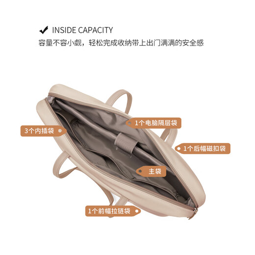 POLO computer bag women's briefcase business commuting tote bag 14/15 inch computer bag business travel handbag