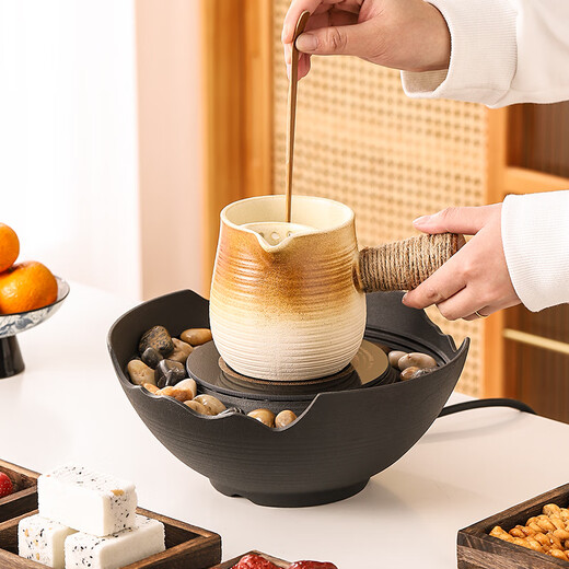 Haomai stove-cooked tea roasted milk pot tea maker 2025 new complete tea set set household teapot Mid-Autumn Festival gift 1 pack gradient style pot kettle 550ml