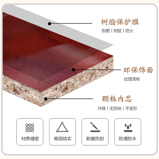 Zimulin Chinese boss desk desk combination with lockers simple modern office furniture executive desk 2.0 meters (classic red)