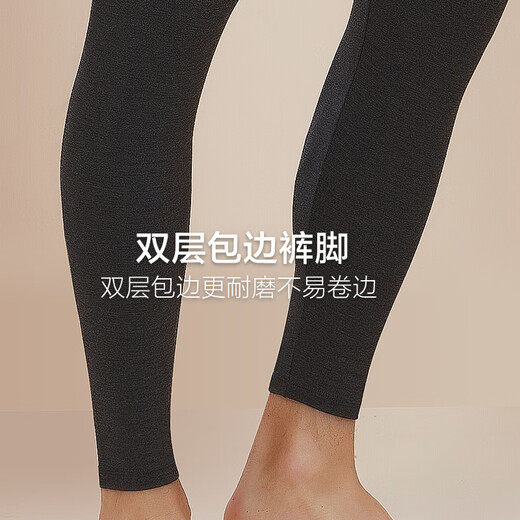 Modal long johns for men, thin autumn and winter thermal pants, slim men's leggings, ultra-thin underpants, men's linen pants, heated cotton pants, plain rib trousers - nickel gray XL/175 recommended 130-150Jin Jin is equal to 0.5 kg