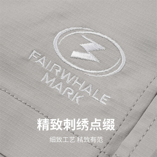 马克华菲【细格肌理】休闲短裤男25春夏新款简约舒适时尚运动男裤五分裤 701卡其（宽松版） M （高165-170重60-65）