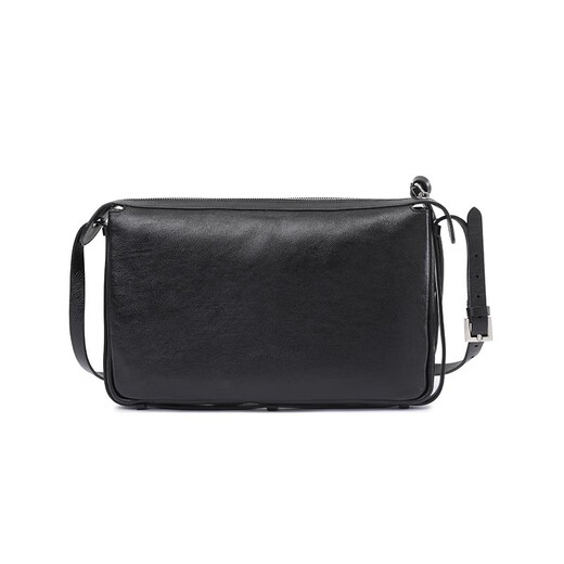 Fendi (FENDI) New Product Women's Simply Series Cowhide Medium Shoulder Crossbody Bag Women's Bag Gift 8BR829 AS7A F1QD0 Black FF Decoration