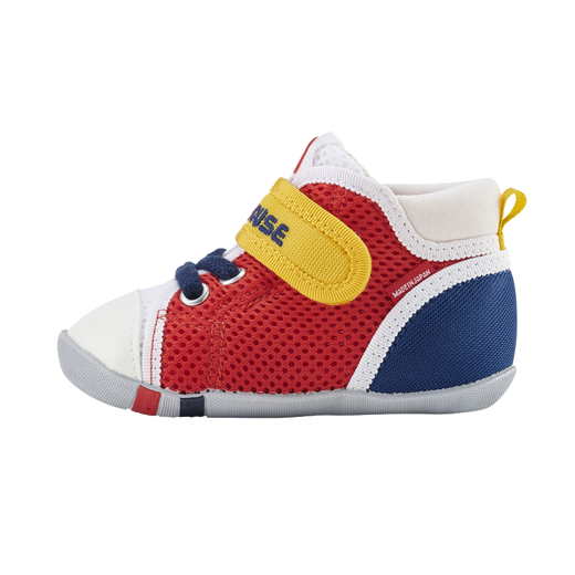 MIKIHOUSE Shopping mall same style Japanese-made double-layer mesh summer breathable toddler sandals for boys and girls, non-slip and breathable, red and yellow, one section 12 (suitable for feet 11.5cm long) one section
