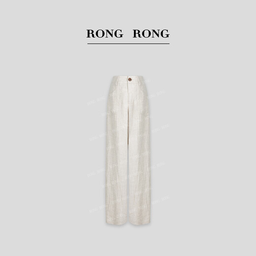 Rongrong Sickle Pants Celebrity Wardrobe Tencel Linen Summer Material Casual Pants C-L20628 Black 3895-110Jin Jin is equal to 0.5 kg