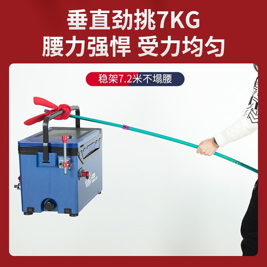 JIADIAONI New Soul Fishing Bracket Rod Rack Carbon Turret Stand Ground Plug Super Hard Fishing Rod Rack Fishing Gear Rack Rod Fishing Box Special 1.7m New Soul Bracket (with rear hanging)