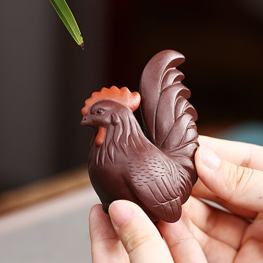 Tibetan pots, exquisite tea trays, tea sets, accessories, cute tea pets, tea table decorations, zodiac chicken, small tea play, good luck and good fortune