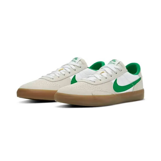 Nike (Nike) Zapatos para hombres 2025 Nuevos zapatos deportivos de verano SB Heritage Vulc Zapatos bajos en los zapatos casuales CD5010-101 Wolf Grey White Green 42.5