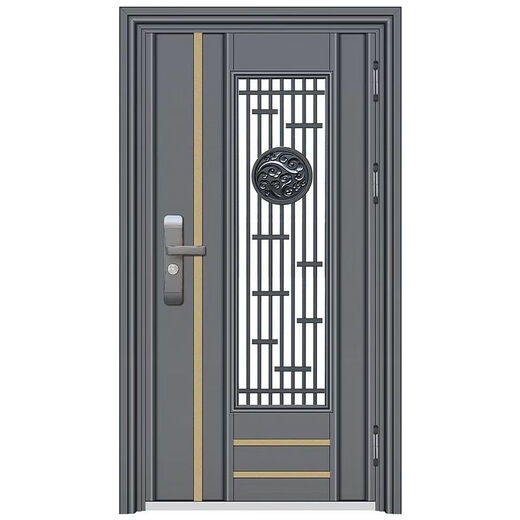 Vinoa Korean door ventilation door 304 stainless steel single door thickened entry residential unit sliding entry door security door style 7 201