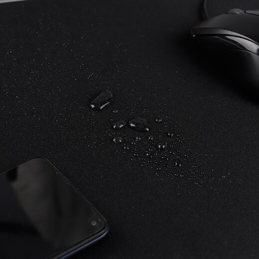 CAPERE(铠雷)防水硫化鼠标垫 防水顺滑电脑竞技游戏垫 硫化垫中号黑色【升级版-尼龙布】2代 450X400X3mm