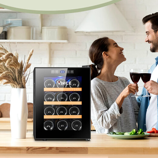 LZJV German imported quality wine cabinet constant temperature and humidity wine cabinet household small electronic red wine refrigerated cigar wine cabinet 43 bottles silent black (15 high-end