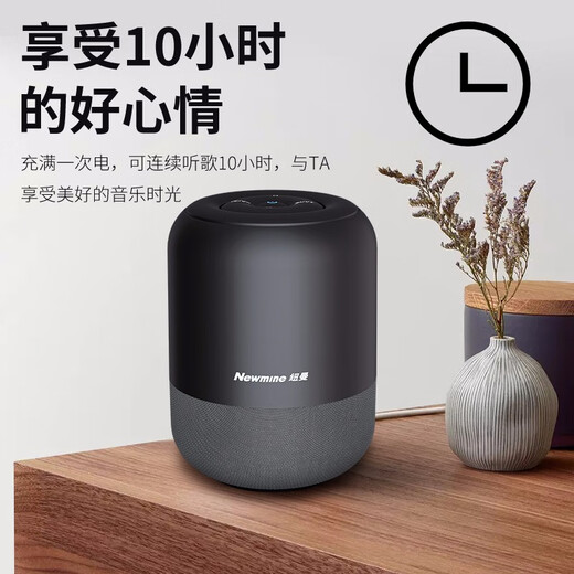 纽曼BT51蓝牙音箱电脑音响家用桌面重低音炮迷你便携式车载小钢炮笔记本小音响微信收款插卡播放器