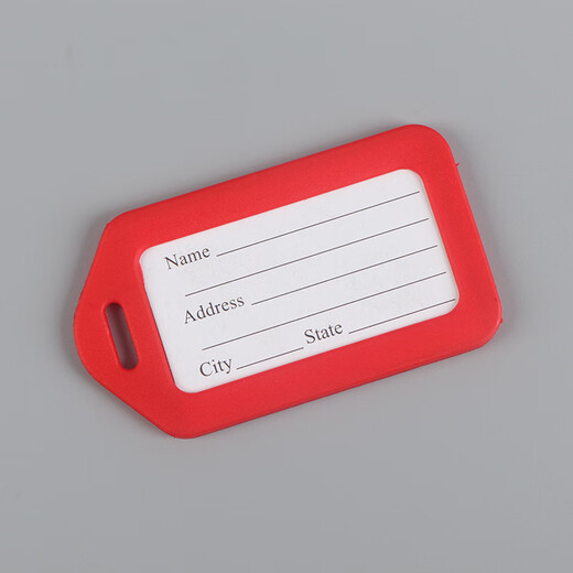 贾恩斯（JAENS）旅游用品行李牌登机牌旅行箱托运牌出差拉杆箱标识吊牌行李挂牌 行李牌-甜橙色（十个装）