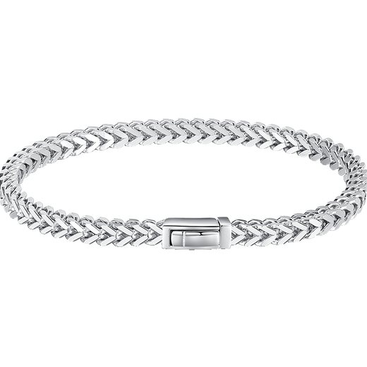 Aido Diamond Platinum Bracelet Men's Boutique PT950 Platinum Keel Bracelet Wide Face Thick Fashionable Boss Bracelet Weight 31.16g Length 19cm Width 4mm