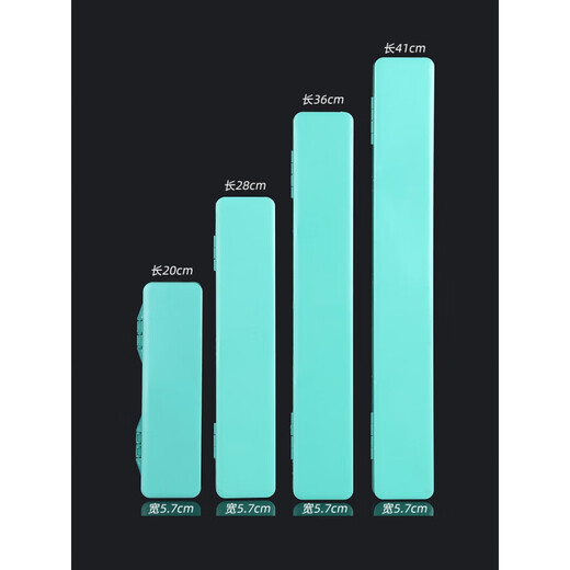 Xishan Yunshui Athletics transparent sub-thread box with scale ruler full velvet sub-thread official hanging box fishing gear wholesale accessories 20 cm