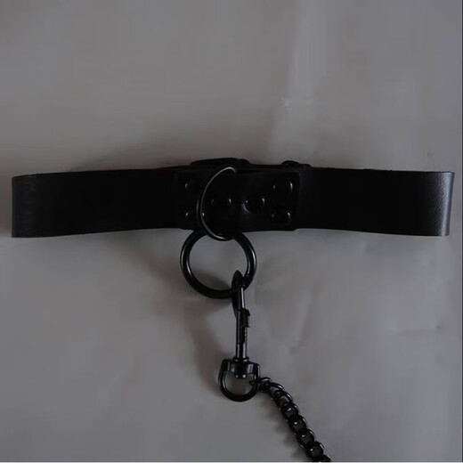 Sirinu and the main European and American O-shaped pendant alloy choker necklace traction rope collar fun and sexy necklace