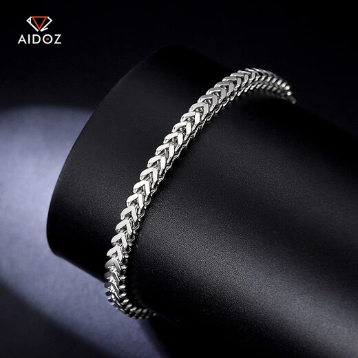 Aido Diamond Platinum Bracelet Men's Boutique PT950 Platinum Keel Bracelet Wide Face Thick Fashionable Boss Bracelet Weight 31.16g Length 19cm Width 4mm