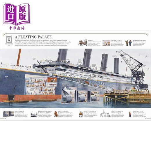 DK Story of the Titanic Original English version Children's popular science picture book Humanities encyclopedia historical knowledge picture story book Hardcover imported book