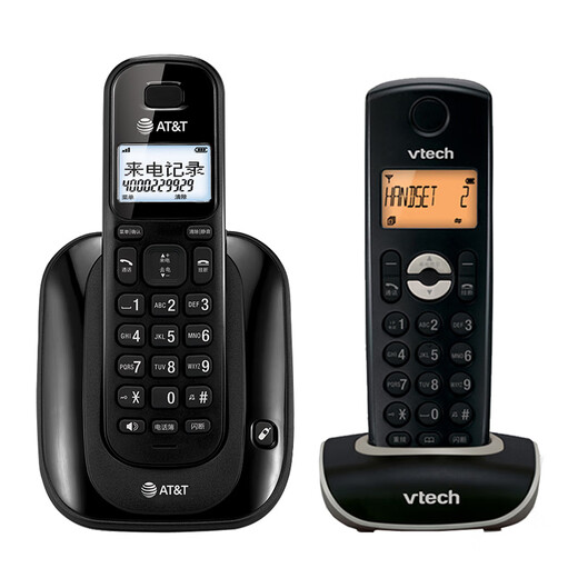 AT&T United States 31109 Chinese digital cordless base phone home business office wired landline telephone 31109 Chinese +1047-0 black one to one