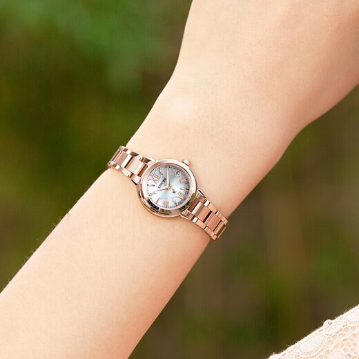 
CITIZEN watch photodynamic xC series multi-entry electric signal perpetual calendar cherry blossom powder date steel belt business fashion women's watch ES9435-51A