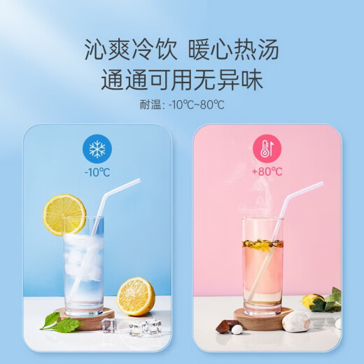 Zichu paper package hygienic straws, maternal disposable straws, heat-resistant and high-temperature resistant straws, simple maternal straws, maternal straws 10 pieces x 3 packs