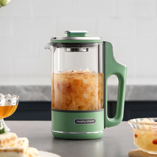 Mofei Electric Portable Health Pot Mini Tea Maker Kettle Small Office Fully Automatic Home Integrated MR6086 Elegant White 0.6L