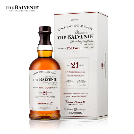 The Balvenie 21-year-old single malt whiskey, wine gift box 700ml, same style as the popular TV series, gift giving