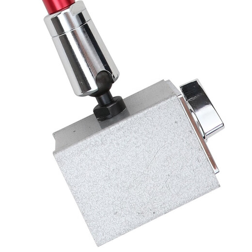 Three-quantity magnetic lever dial indicator seat bracket mechanical magnetic large watch seat strong magnetic omnidirectional seat universal JD241 Rouge Red-Standard Model