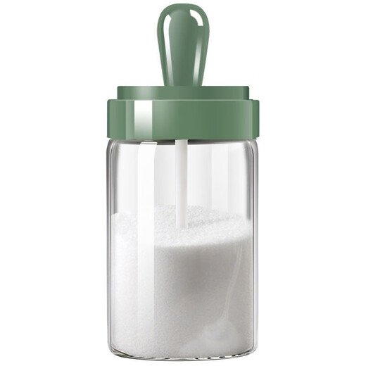 Xinmeiya seasoning bottle set combined kitchen spoon lid integrated seasoning jar household seasoning jar seasoning box sealed moisture-proof salt upgraded sealed version 2 pieces + label