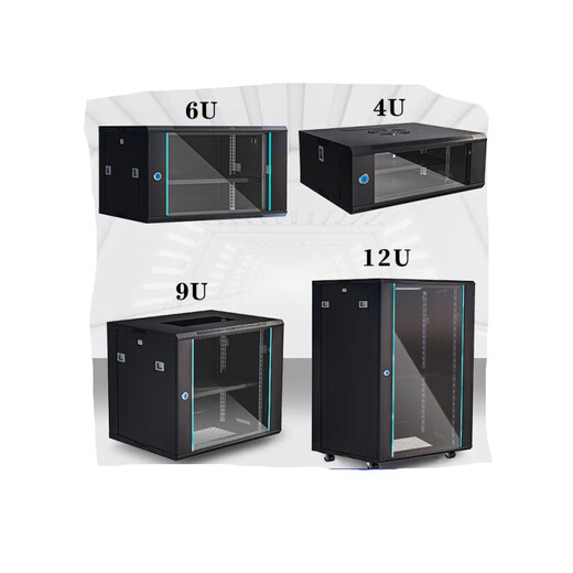 Weak current box network cabinet computer room server rack chassis wall-mounted 4u6u9u12u15u18u22u42u cabinet luxury 6U width 530 depth 400 height 300 0x0x0cm