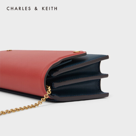 CHARLES/KEITHCK6-10770444 bag women's bag color block flip wallet Teal teal XS