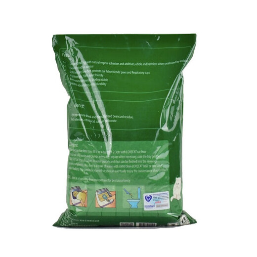 Small edamame cat litter, love cat cat litter, tofu cat litter, original green tea plant cat litter, deodorizing, easy to clump and flushable in the toilet, lovecat green tea tofu cat litter, 5.2Jin Jin equal to 0.5kg *6 packs