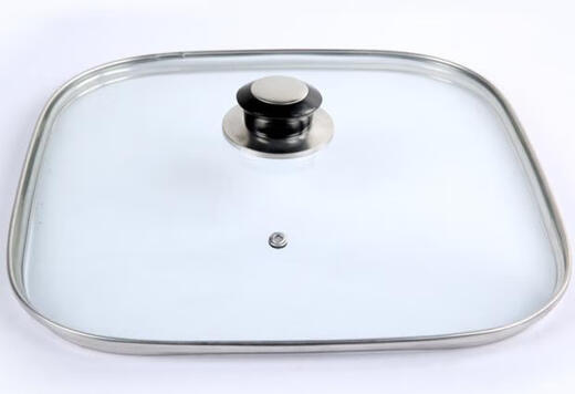 Sailotou square pot lid Korean multifunctional electric pot lid square pot lid 1632CM square tempered glass 1 inch stand-up handle