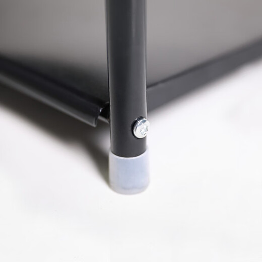 Anya shoe rack door multi-layer storage rack dormitory metal storage rack rental home multi-functional 4-layer black