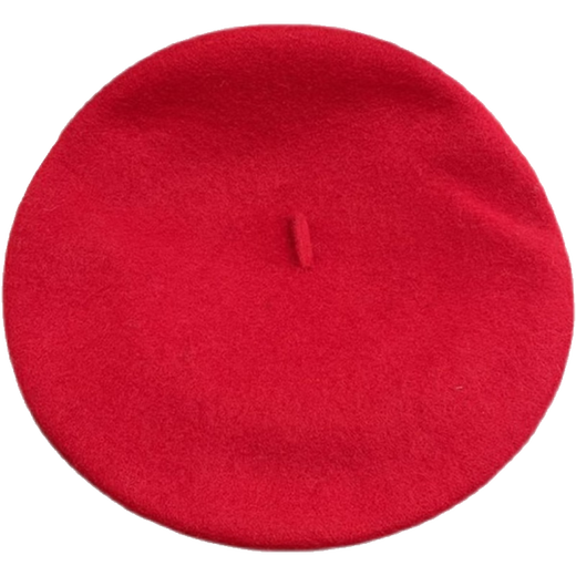 ANZHISHANG, Béret de couleur solide en laine en laine privée, version coréenne féminine Chapeau simple et polyvalent, automne à la mode et hiver, chapeau de peintre rétro, noir