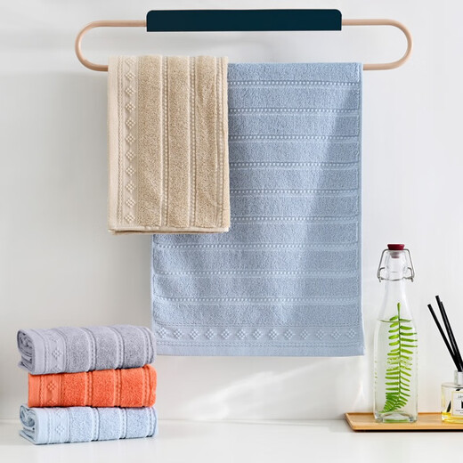 Ctdma pure cotton towel face towel for all seasons, adult men and women, absorbent and lint-free face towel, holiday gift towel, absorbent and soft, one orange