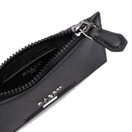 BALLY wallet men's leather grain coin purse card holder 6238942 Chinese Valentine's Day black