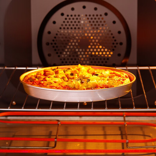 Xuechu 9-inch deep pizza pan, baking pan mold, golden round household pizza pan, diameter 24.4cm*height 5cm, non-stick coating, oven baking mold WK9066