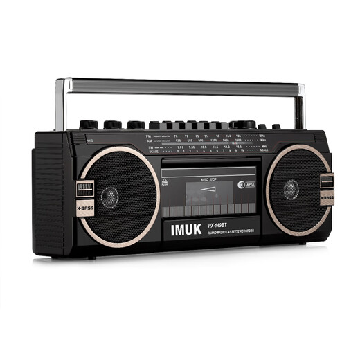 IMUK retro recorder old-fashioned tape machine U disk card Bluetooth audio multi-band Bluetooth radio 80s nostalgic retro radio recorder + 2 tapes + 8G