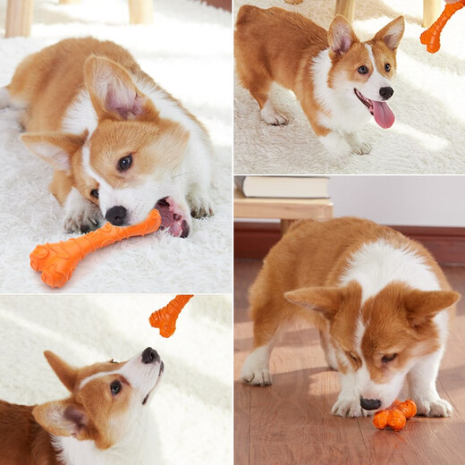 EETOYS Large Cheese Bone Dog Toy Funny Dog Molar Teeth Resistant Bite Stick Pet Supplies for Large and Small Dogs