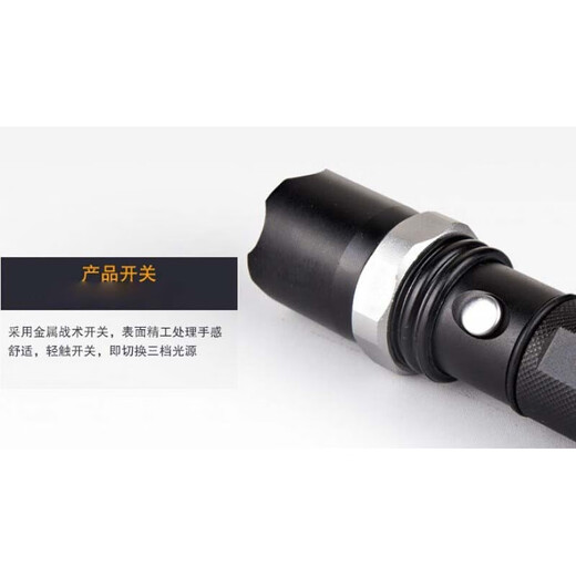 Canzhi inspection de la maison lampe de poche à lumière forte petite lumière rechargeable zoom main lumière maison portable longue portée LED hernie lumière batterie au lithium rechargeable boîte de luxe (planéité du mur d'inspection)