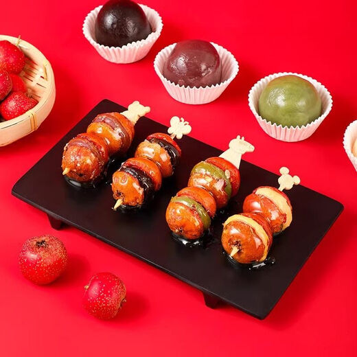 Yuexinke Cute Cartoon Bamboo Sticks Candied Haws Skewers Candied Haws Making Materials Children's Small Skewers Disposable Fruit Sticks Upgraded Cartoon Style 12cm Bamboo Sticks 10 (Random 1-2 Patterns)