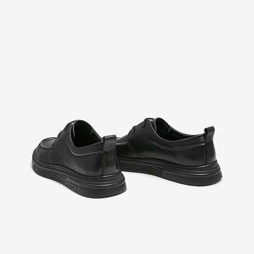 Him her Tata soft sole business casual leather shoes black British heightening genuine leather dad shoes men VVK01CM4 black 40
