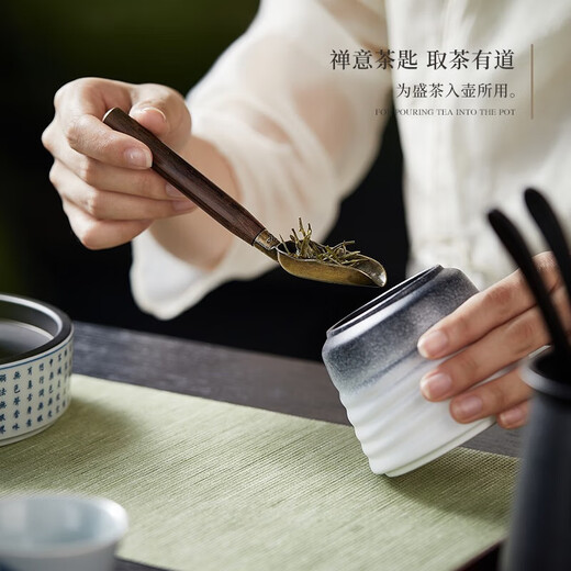 YIHUTEA Ebony Tea Ceremony Six Gentlemen Set Tea Spatula Ceramic Kung Fu Tea Set Accessories Tea Table Tea Making Tools Tea Clamp Spoon Knife Lighthouse Six Gentlemen Tea Ceremony