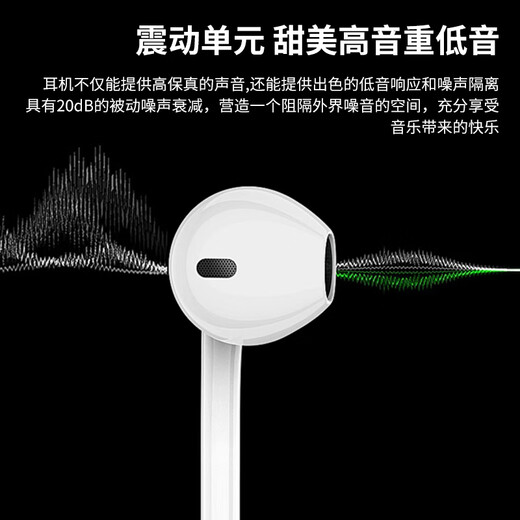 Kewo hot-selling 20w+ type-c earphones wired in-ear suitable for Huawei Honor Xiaomi mate/oppo/p40/vivo/p50/80 mobile phones