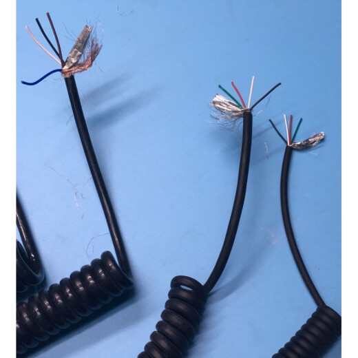 Spring wire spiral wire telescopic wire power cord national standard 2 core 3 core 4/5 core X0.75/1.5/2.5 square other Specifications length customer service consultation